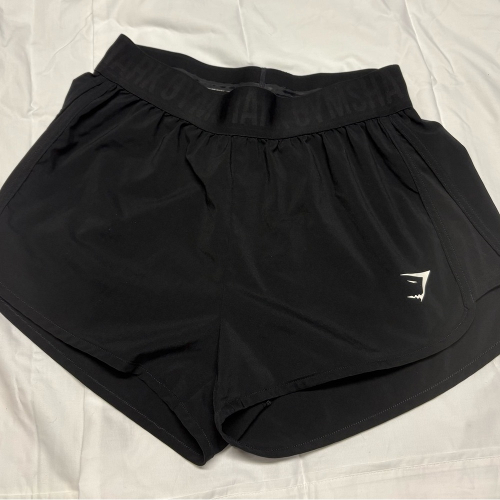 Gymshark Women's Black Athletic Running Shorts